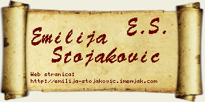 Emilija Stojaković vizit kartica